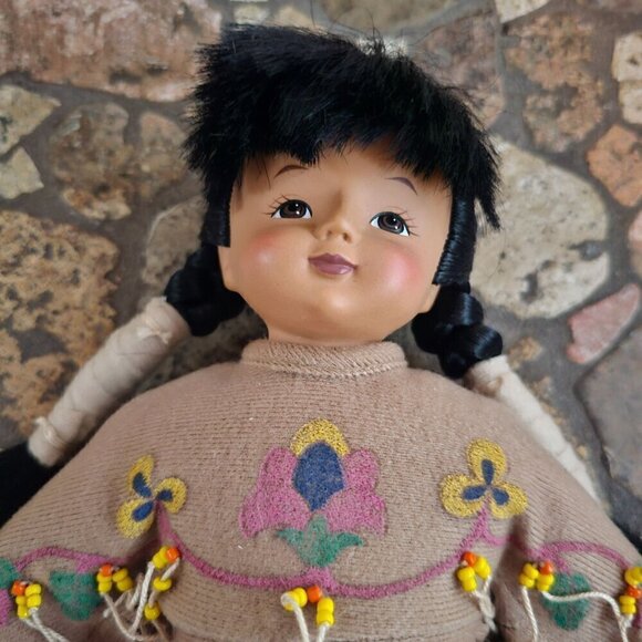 Vintage 1998 Sandy Dolls Native American Series Doll With Tag - Picture 13 of 13